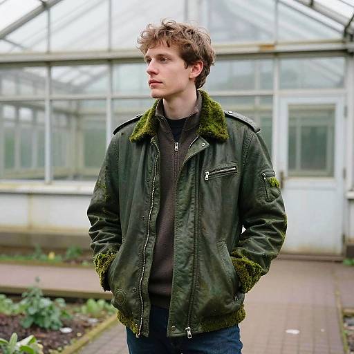 Moss-Jacketed Street Botanist at Subway Greenhouse