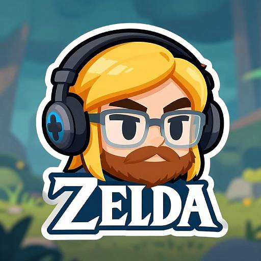 Cartoon Zelda-Style Gamer Logo