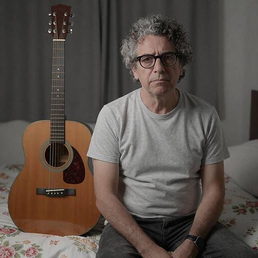 Serene Portrait of a Reflective Musician