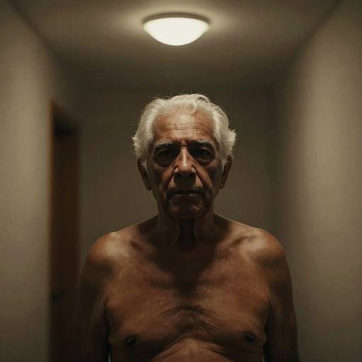 Intimate Low-Key Elderly Portrait