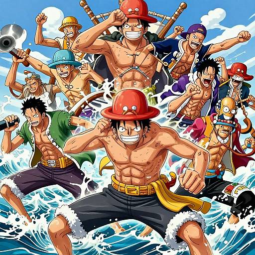 Colorful anime-style drawing of 