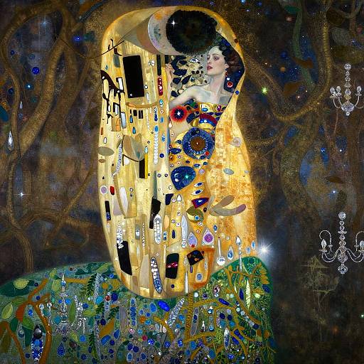 Gilded Pirouette Beneath Crystal Arches