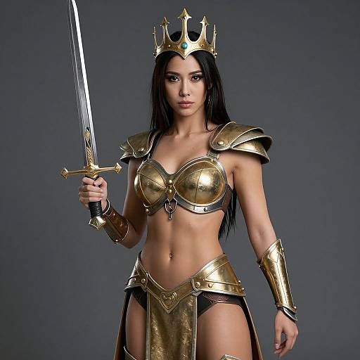 Olympian Warrior Woman Costume