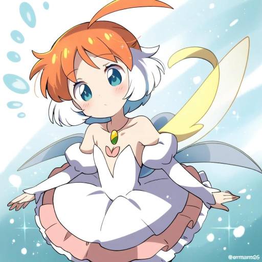 Illustration of Ahiru (princess tutu), princess tutu in the style of Eromame