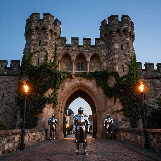 Medieval Hoftor Entrance at Dusk