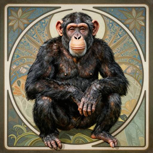 Art Nouveau Chimpanzee Synth