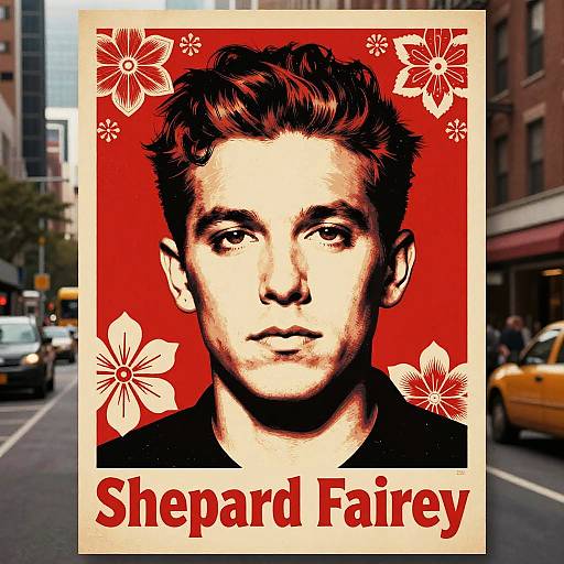 Shepard Fairey Style Bold Poster