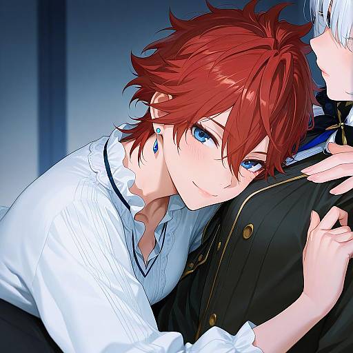 Illustration of Amagi rinne, ensemble stars! in the style of Ekao