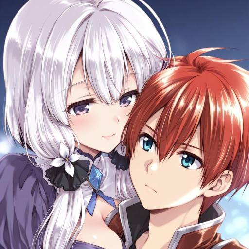 Illustration of Adol christin, ys in the style of Kuroi mimei