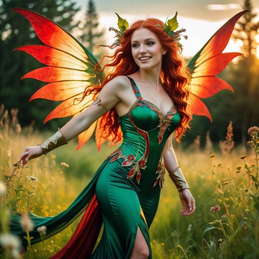 Enchanting Wood Sprite at Sunset