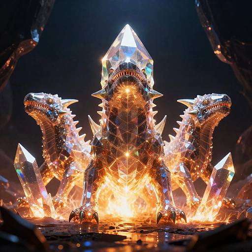 Glowing Crystal Leviathans of Ancient Power