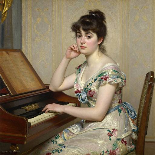 Serene Portrait by Theo Van Rysselberghe