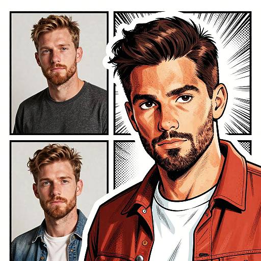 Comic Book Style Photo Illustration