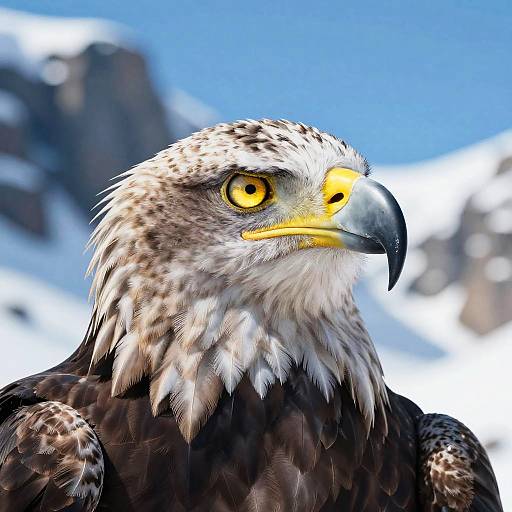 Hyper-realistic Eagle Head Close-up