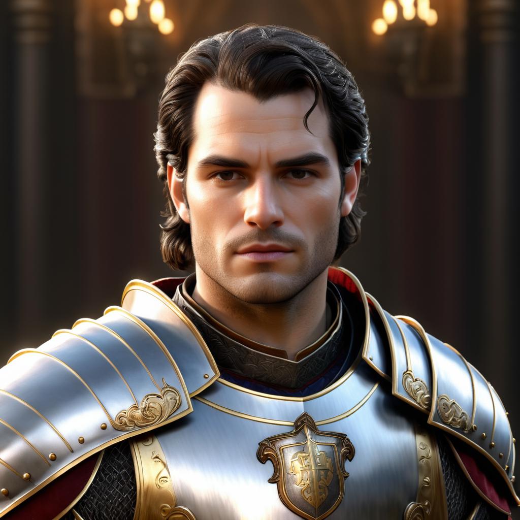 Gallant Knight Portrait: Henry Cavill Design