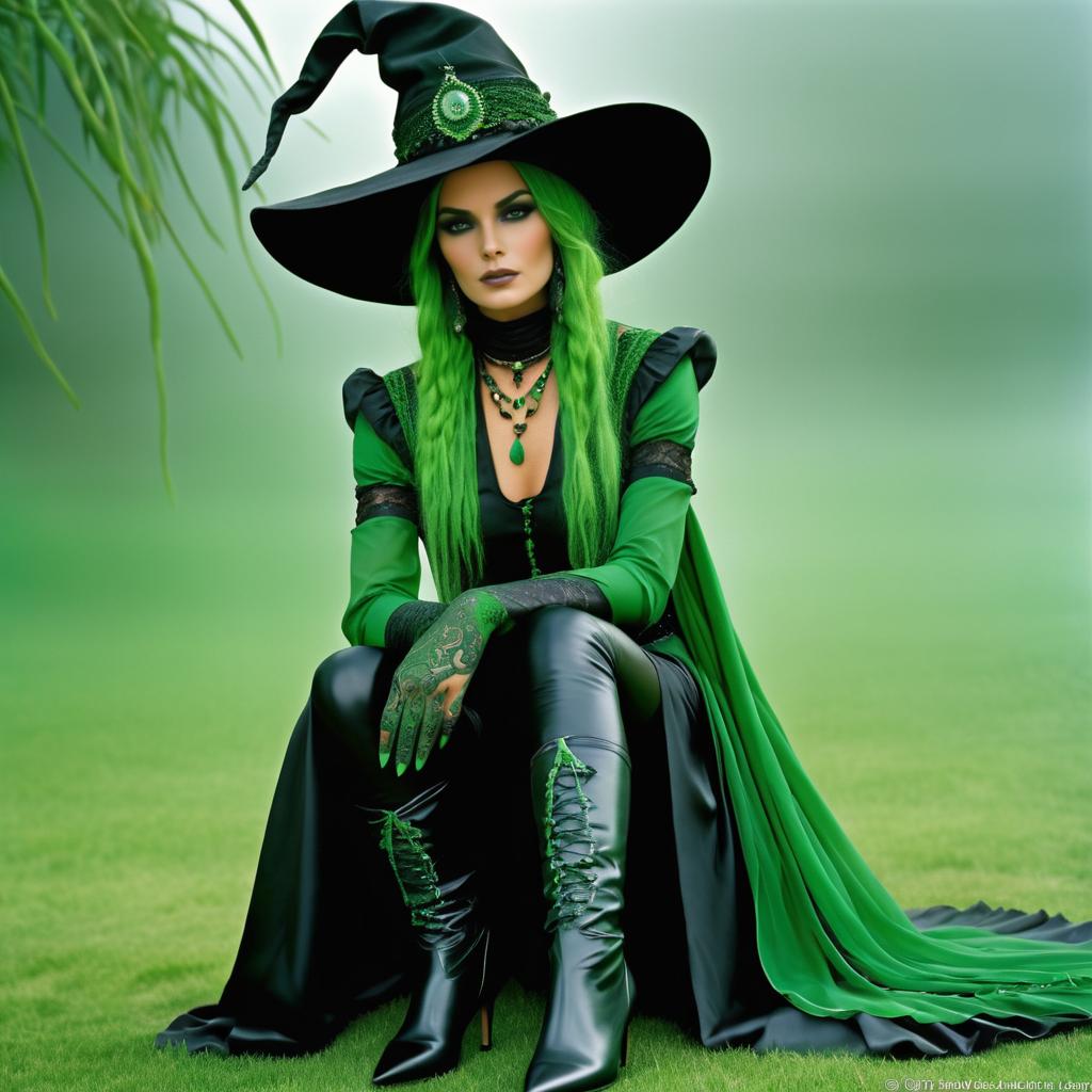 Stunning 8K Wicked Witch Portrait