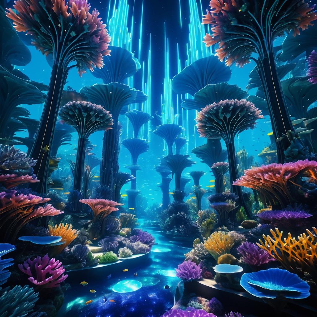 Futuristic Underwater Garden of Eden