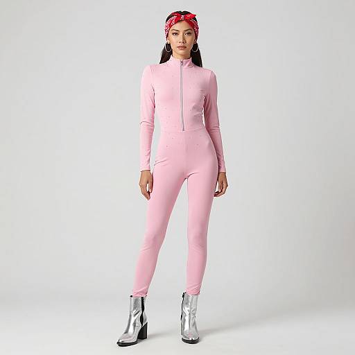 Retro-Futuristic Portrait of Asian Woman