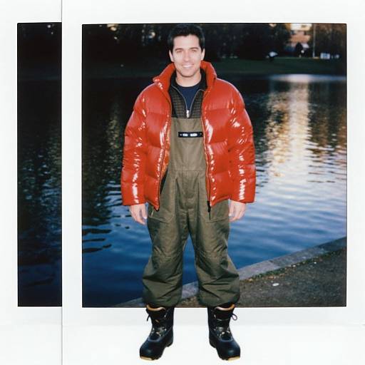 Man in Red Jacket by Serene Pond