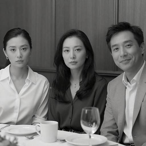 Monochrome Gathering: Emotions at the Table