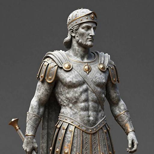 Victorious Gladiator Classical Sculpture
