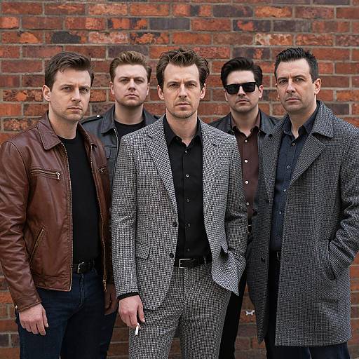 Group of Men in Stylish Attire