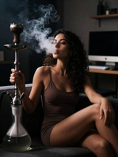 Moody Night Shisha Lounge Portrait