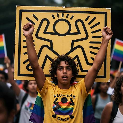 Powerful LGBTQ+ Rights Movement Image