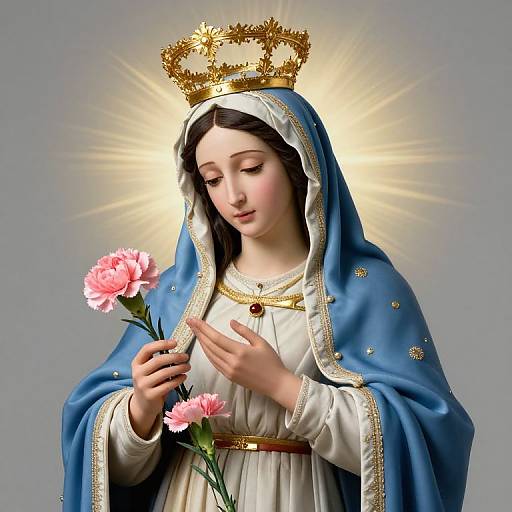 Renaissance Madonna with Carnation