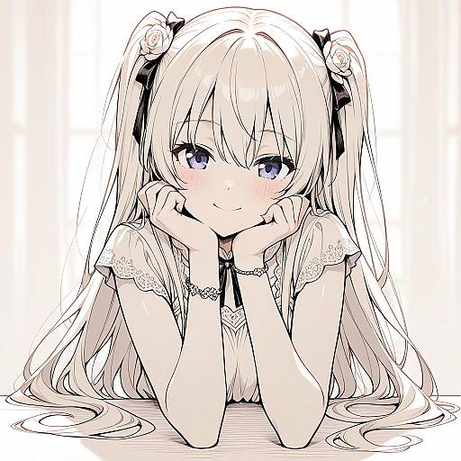 Elegant Solo Portrait of a Girl