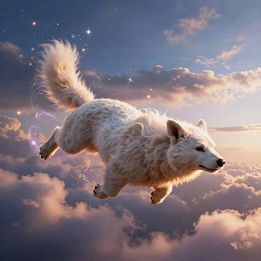 Falcor Soaring Through Mystical Sky