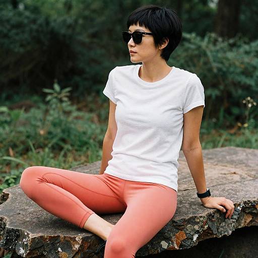 Pixie-Cut Soccer Mom at Forest Edge