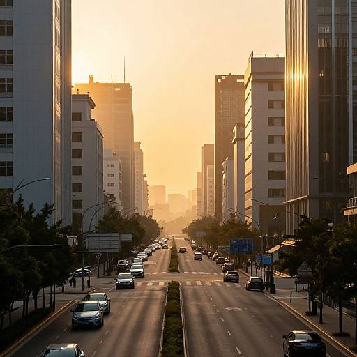 Surreal Urban Sunrise Dreamscape