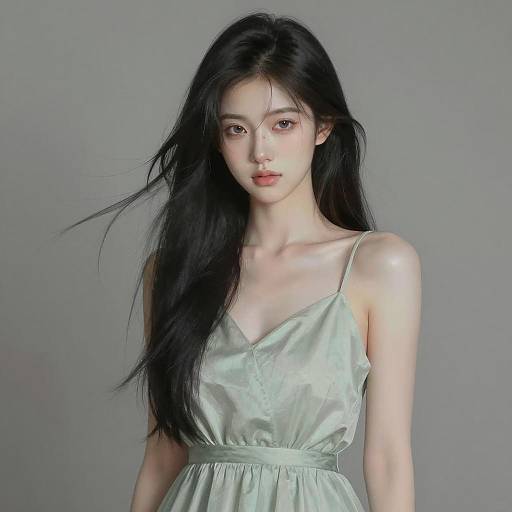 Elegant Young Woman in Soft Light