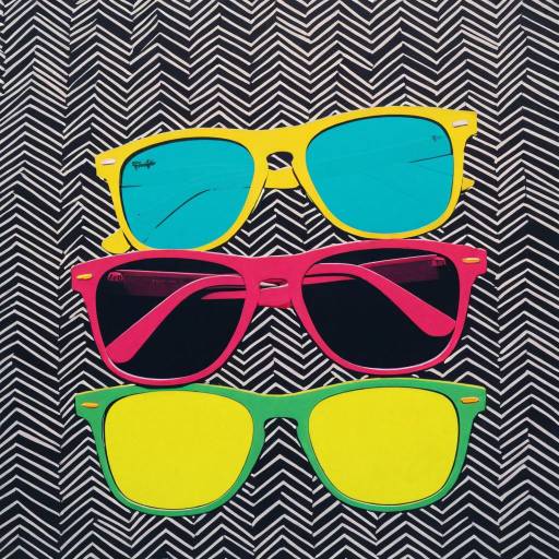 Funky Sunglasses in Warhol Style