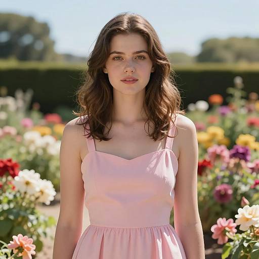 Mia Wallace in a Vibrant Garden