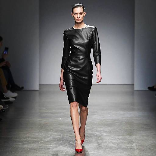 Confident Female Model on Runway