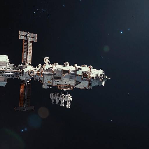 Epic Cinematic Space Station EVA Scene