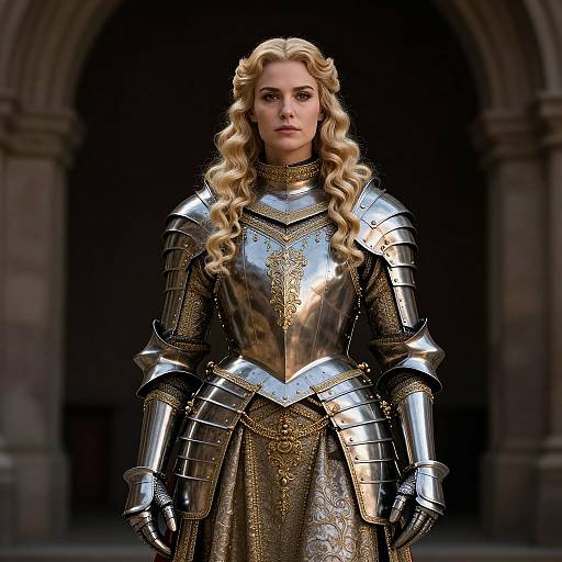 Regal Duchess in Elegant Light Armor