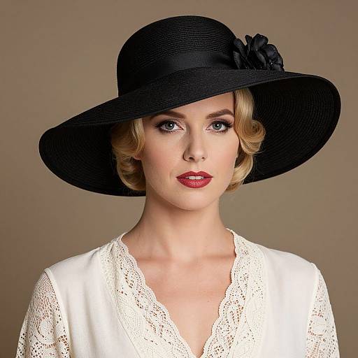 Vintage 1920s Blonde Woman Elegance