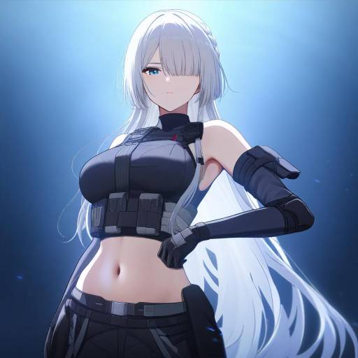 Illustration of Ak-15 (girls' frontline), girls' frontline in the style of Suiren yurei