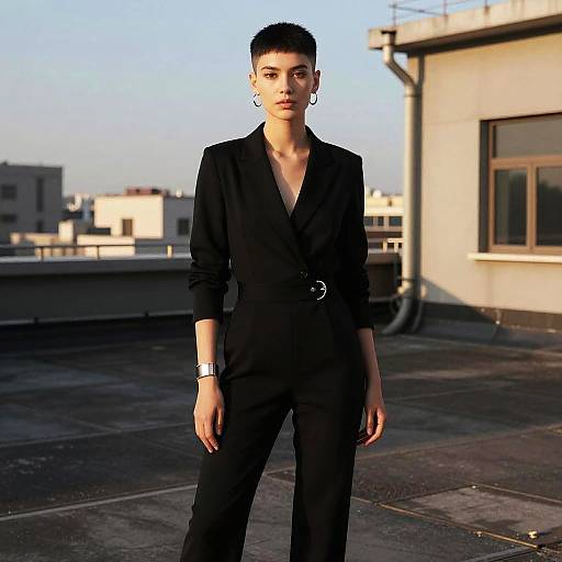 Shadow Fade Hair with Sleek Jumpsuit