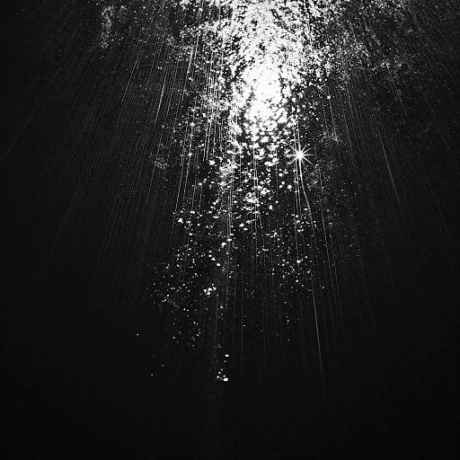 Abstract Black and White Light Streaks