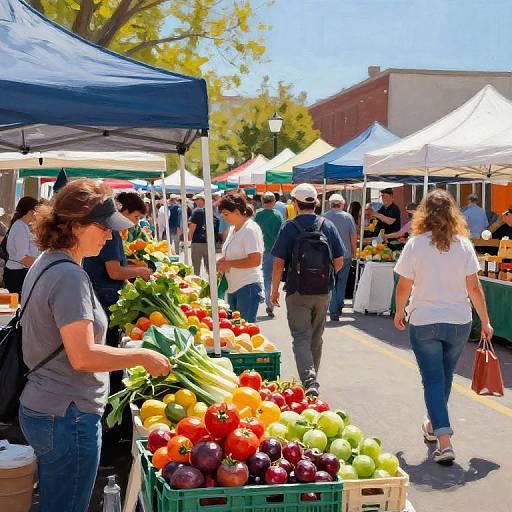 Vibrant Berkeley Farmers Market Scene