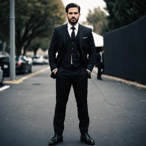Stylish Villain in Formal Suit