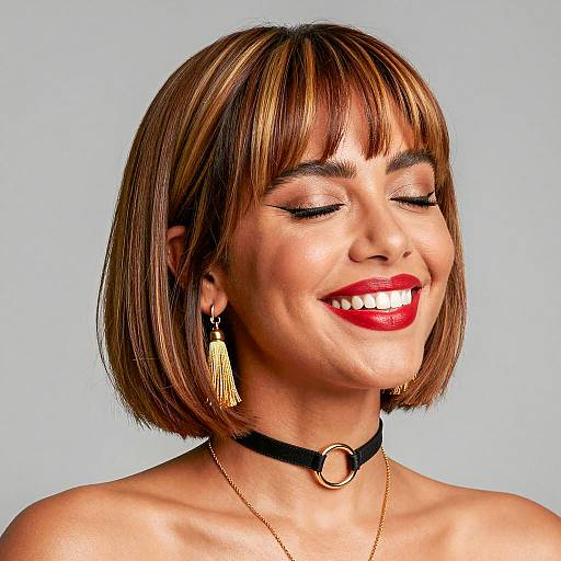 Portrait of a Woman with Bob Haircut