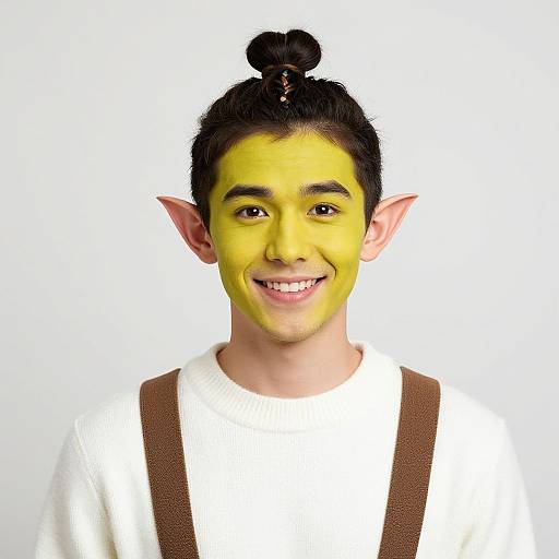 Playful Fantasy Man with Face Paint