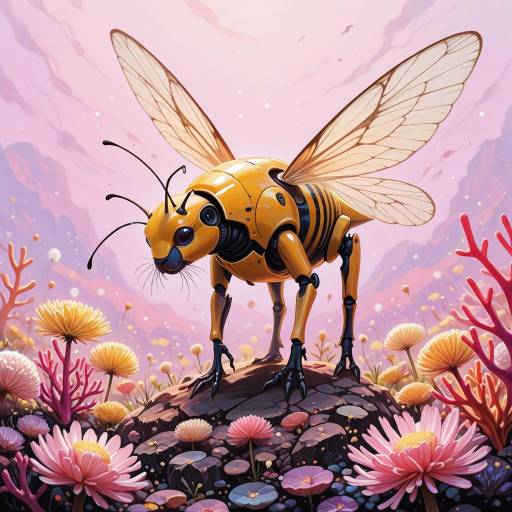 Vibrant Watercolor Bumblebee Beauty Vibrant Watercolor Bumblebee Beauty