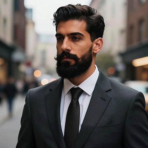 Stylish Van Dyke Beard Portrait