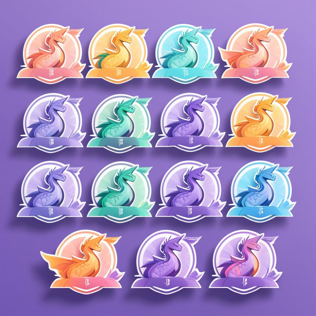 Unique Dragon Twitch Subscription Badges